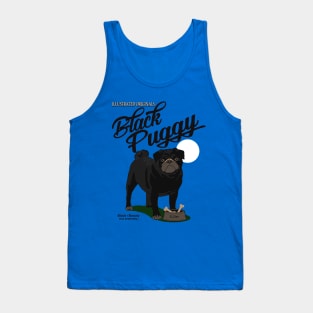 Black Puggy - cute Dog Tank Top